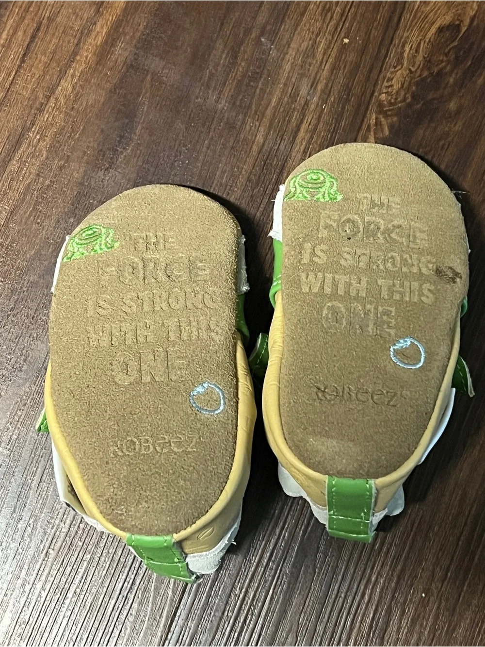 Robeez Grogu Soft Leather Baby Shoes